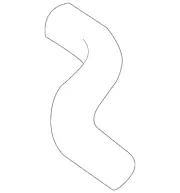 Genuine Mitsubishi Upper Hose 1370A010 (for: Mitsubishi)