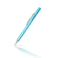 在飛比找松果購物優惠-【DP03科技藍】eFashion筆夾款圓盤細字電容式觸控筆