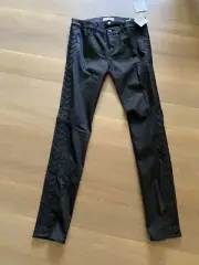 Habitual Women's Jeans Size 30 Acacia Skinny Tuxedo Braided Black pants - NWT