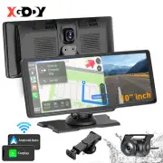 10.26'' Portable Wireless Apple Carplay Android Auto GPS Navigation Car Dash Cam