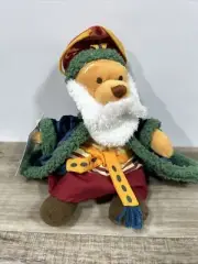 Disney Greece Santa Pooh Beanbag Plush
