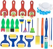 1Set Sponge Painting Brush Creative DIY Art Supplies for Random Colors for Early Learning Encourages Imagination and Creativity Young Artists
