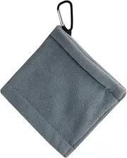 Microfiber Cleaning Towel With Carabiner Hook Water-Absorption Wipe Cloth Club Head Wipe Cloth Cleaner