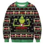 Grinch Christmas Sweater Xmas in July Jumper Pullover Top