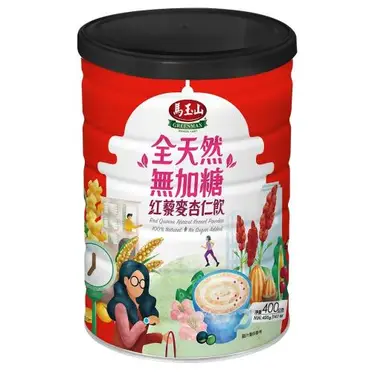 馬玉山 全天然無加糖紅藜麥杏仁飲400g*4罐