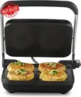 4-Slice Sandwich Press Café Style Nonstick Anyheight Control Silver