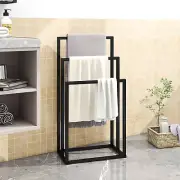 VERFARM 3 Tiers Freestanding Towel Racks for Bathroom, Metal Towel Rack Stand...