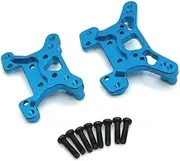 For Wltoys 124008 124010 144016 144018 RC Remote control car metal parts front and rear shock brackets(SKY BLUE)