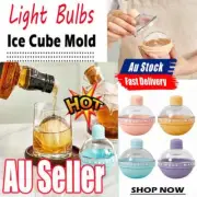 Light Bulbs Ice Molds Round Ball Bar Whiskey Cocktail DIY Ice Tray Cubes Mould