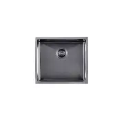 Stainless Steel Kitchen and Laundry Sink - 500mm Single Bowl - Gunmetal Grey - Top/Under Mount