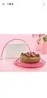 NEW Tupperware Cake Taker & Storage, with Handle Bake & Take,PINK, Vintage Retro