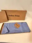 Solino Home Linen Fete Table Runner 14”x36” 100% Linen Spring Luxury NEW! Blue