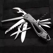 Multifunctional Outdoor Swiss Folding Knife Opener Scissor Saw Screwdriver Filer