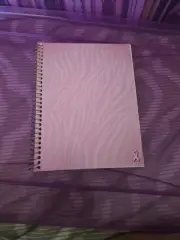 Pink Spiral Notebook Planner Breast Cancer Logo