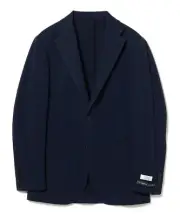 (ASK availability First) BEAMS ALBINI COTTON-POLYESTER SOLID JACKET new