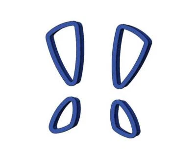 Triangle Clay Cutter | Premium 3D Printed Clay Cutters | Crafting Tools for Arti