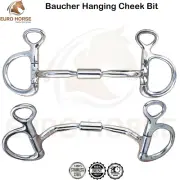 Comfort Barrel Roller Boucher Horse Bits Hanging Cheek Snaffle Horse Riding Bits
