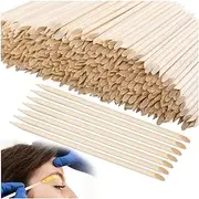 400 PCS Eyebrow Wooden Wax Sticks, Double Sided Eyebrow Wax Spatula Sticks, Wax Applicator Sticks for Lip Nose Face Hair Removal Smooth Skin Use