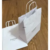 在飛比找蝦皮購物優惠-USBUY 美國品牌【現貨】Fossil白色紙袋/手提袋/禮