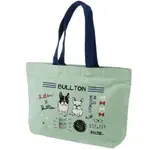 ★米娜小舖★【AA0102】[TOTE BAG]日本正品法國鬥牛犬A4休閒手提袋，帶拉鍊綠色