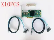10PCS LSI 9240-8i 6Gbps SAS HBA FW:P20 9211-8i IT Mode ZFS FreeNAS unRAID