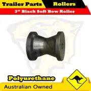 Superior 3 inch soft black bow roller - Polyurethane - Trailer