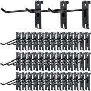 Chumia 50 Pcs 6" Inch Gridwall Hooks Gridwall Peg Hooks Black Wall Grid...