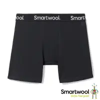 在飛比找Yahoo奇摩購物中心優惠-官方直營 Smartwool 男合身四角褲 黑色 美麗諾羊毛