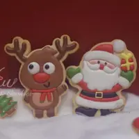 在飛比找ETMall東森購物網優惠-王小miu老師圣誕老人和麋鹿伴手禮糖霜立體餅干模【視頻教程】