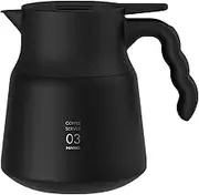 Hario V60 Stainless Steel Server Plus, 800ml, Black