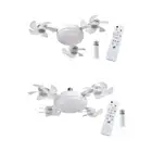 Ceiling Fan Light Lighting Fixture and Remote Control Stepless Wind Adjustable