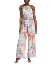 Laundry by Shelli Segal Smocked Jumpsuit