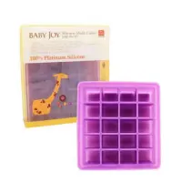 在飛比找蝦皮購物優惠-韓國 Baby Joy 鉑金矽膠副食品製冰盒20格