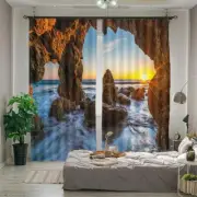 Beautiful Scenery Strait 3D Blockout Photo Print Curtain Fabric Curtains Window