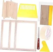 NUOBESTY Silk Screen Frame Kit 8-piece Sturdy Material for Long-lasting Use in Projects