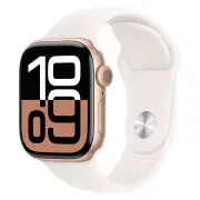 Apple Watch 42mm S10 GPS + Cellular - Rose Gold Aluminum Case with Light Blush Band