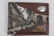 ZEP PRO BASS fish Mossy Oak Camo Bifold Wallet TIN GIFT BOX