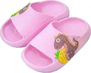 [Happy Cherry] Bathing Slippers Boys Girls Summer Kids Bathing Shoes Beach Slippers Non-Slip Bath Slippers Soft Shower Flat Slippers for Spring Autumn Winter - 24-35 EU