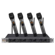 IDOLpro UHF-668 Professional 4 Channel w/ 4 Wireless Handheld Mics