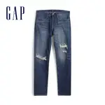 GAP 男裝 做舊牛仔褲-深水洗靛藍(533049)