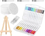 Magic Texture Painting Kit - Foam Texture Paper Drawing Kit - Learning Games Sensory Toys, Educational Toys Interactive Crafting Supplies Paint Set for Kids