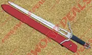 Carbon Steel One Handed Zireael Sword of Ciri with Sheath Witcher Sword