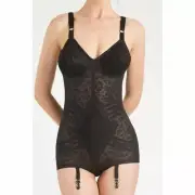 Rago Shapewear Extra Firm Shaping Black Body Briefer Plus Size 44B