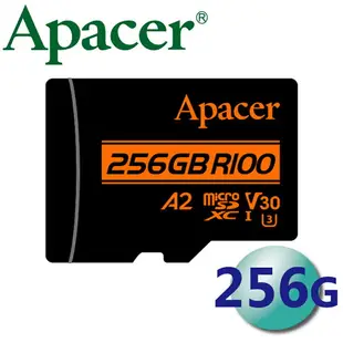 Apacer 宇瞻 256GB microSDXC TF A2 U3 V30 記憶卡 256G