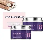 Wild Yam Cream For Women, Wild Yam Red Clover St Germain Berry, Organic wild Yam Cream For Hormone Balancing, Moisturizing & Nourishing Formula For Skin Hydration (2 PCS)