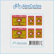 Bicycle Columbus SL Rinforzi Elicoidali Tubi Foderi Frame & Fork Decals Stickers