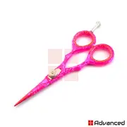 Professional Barber Hair Cutting Pink Scissor 4.5 Mustache Beard Dressing Shears