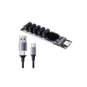 Type C to SATA3.0 Adapter Card 6Gbps High Speed USB3.1 to SATA Expansion Card