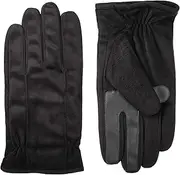 [isotoner] Men's Microfiber Touchscreen Gloves with Water Repellent Technology