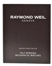 Raymond Weil Self-Winding Mechanical Watches Instructions for Use Booklet